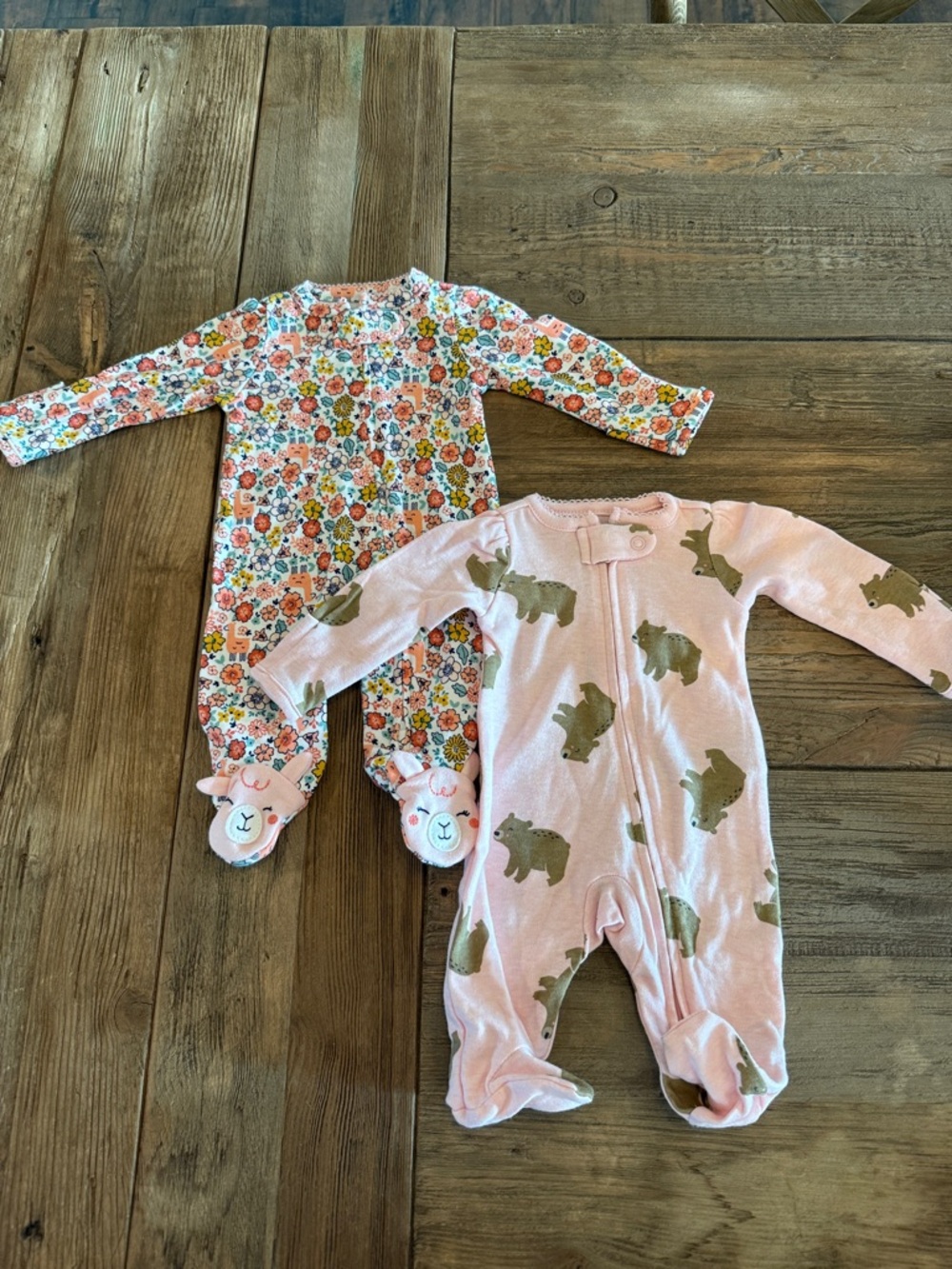 Simple Joys by Carters 2 pack Preemie One-Piece Footed Sleepers New